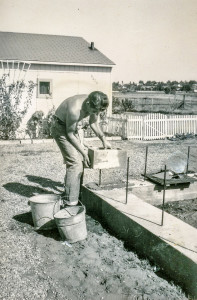 James J. Wermers lays the corner stone of his first construction project in La Mesa. James J. Wermers began the company’s legacy in construction by building single family homes in 1957.